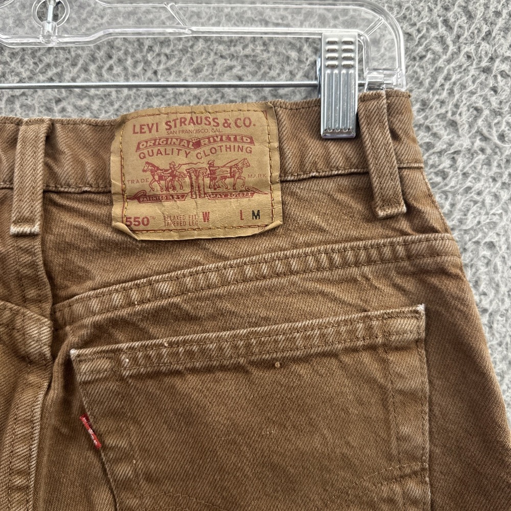 Vintage 1995 Levi's 550 Relaxed Fit Tapered Leg Jeans USA Cotton Women's 11 x 30